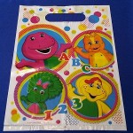 Barney Dots party bags
