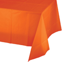 Orange Plastic Tablecloth 1