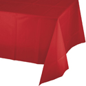 Red Plastic Tablecloth 1