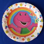 Barney Dots plate